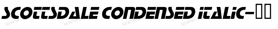 Scottsdale Condensed Italic字体转换
